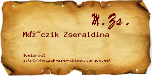 Móczik Zseraldina névjegykártya
